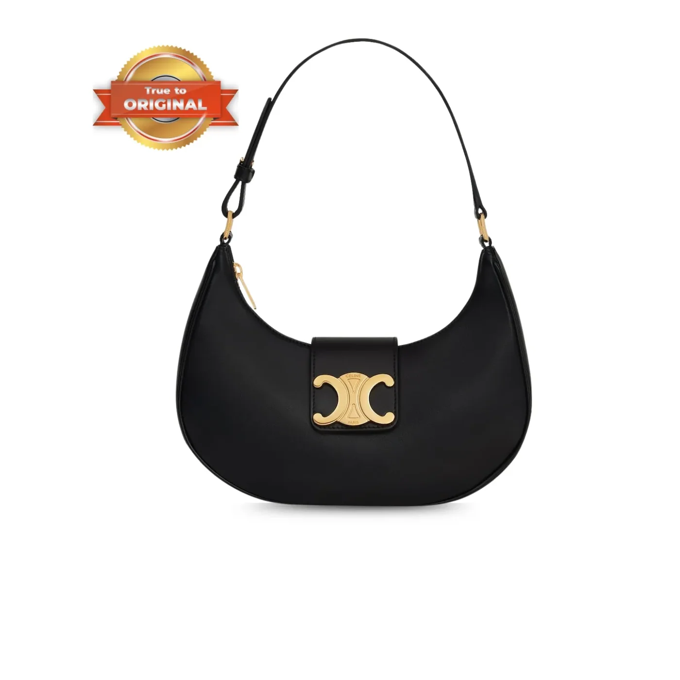 Celine Medium Ava Triomphe Bag Black .38NO