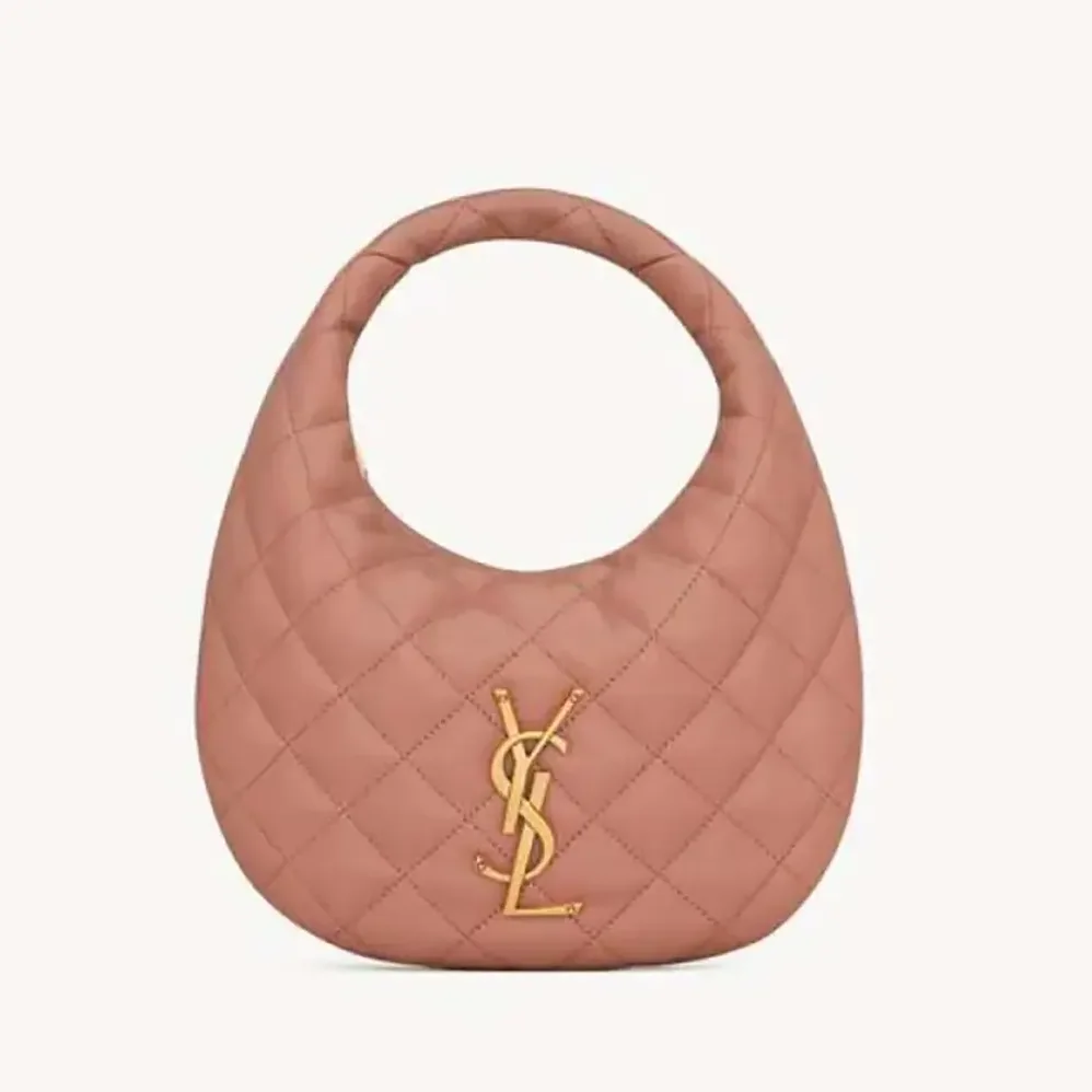 Saint Laurent YSL Icarino In Quilted Nappa for Women in Pink Saint Laurent YSL Icarino In Quilted Nappa for Women in Pink