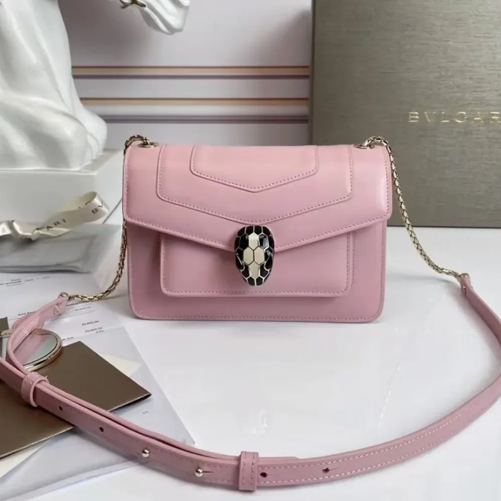 Bvlgari Mini Serpenti Forever East-West Shoulder Bag for Women in Pink Bvlgari Mini Serpenti Forever East-West Shoulder Bag for Women in Pink