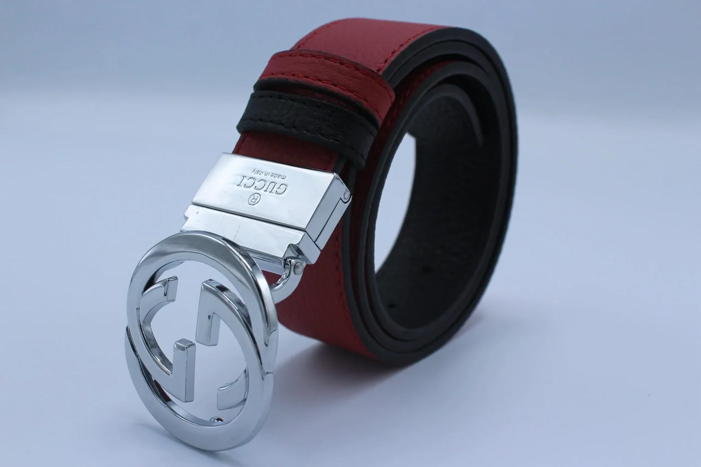 Reversible GG Buckle Leather Belt