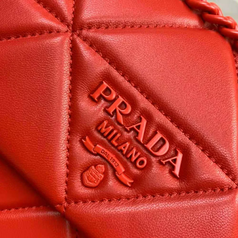 Prada Small Nappa Leather Prada Spectrum Bag for Women in Red