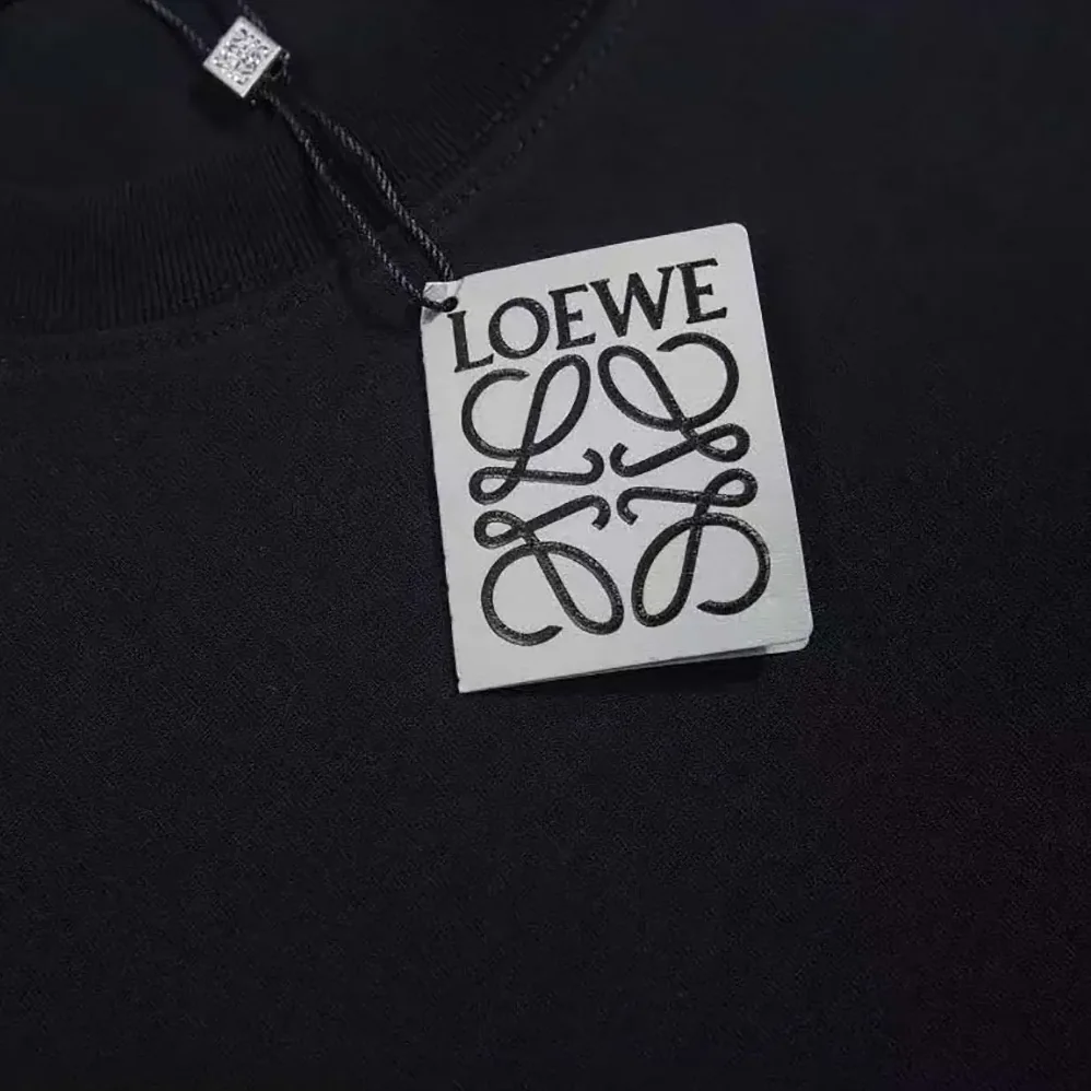 Loewe Relaxed Fit T-shirt in Cotton for Men in Black