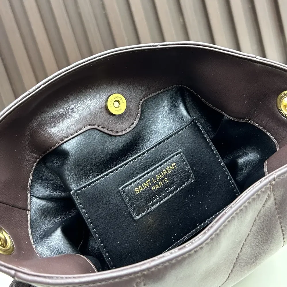 Saint Laurent YSL Jamie Mini Shoulder Pouch In Lambskin for Women in Maroon
