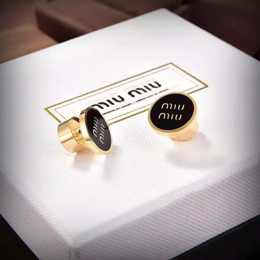 Miu Miu Enameled Metal Earrings for Women