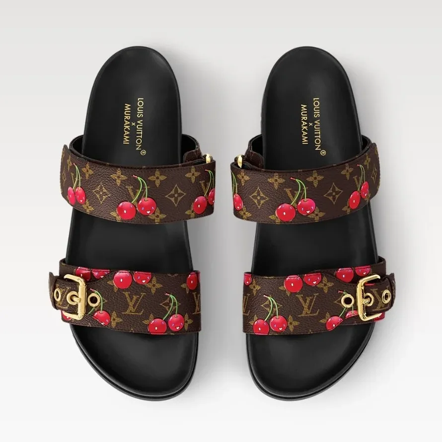 Louis Vuitton LV x TM Bom Dia Flat Comfort Mule Brown 1AHM03 Louis Vuitton LV x TM Bom Dia Flat Comfort Mule Brown 1AHM03