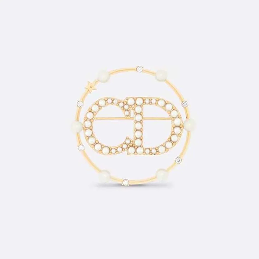 Dior Clair D Lune Brooch Gold for Women in Finish Metal Dior Clair D Lune Brooch Gold for Women in Finish Metal