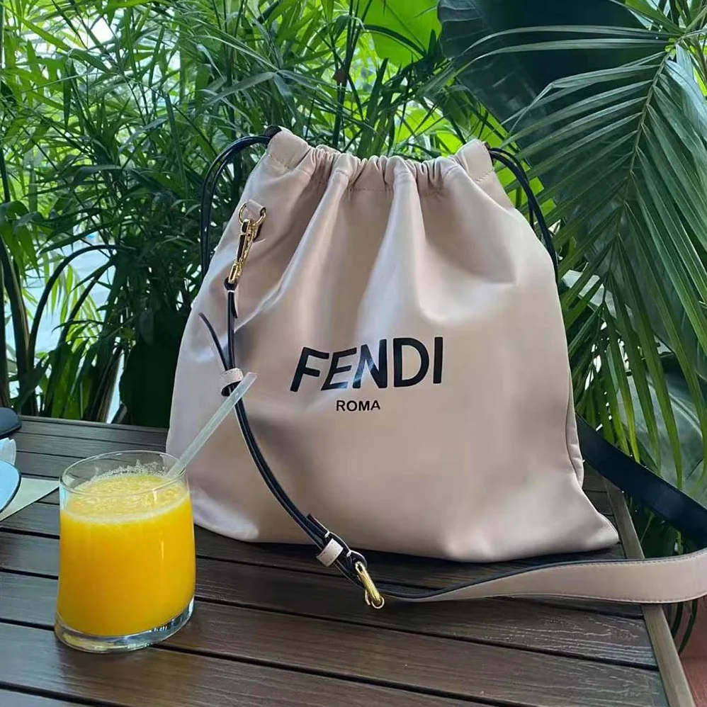 Fendi Fendi Pack Medium Pouch Pink Nappa Leather Bag for Women Fendi Fendi Pack Medium Pouch Pink Nappa Leather Bag for Women