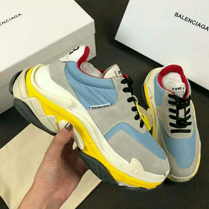 Balenciaga Shoes Triple S Trainers Oversized Sneakers 10mm Heel for Unisex