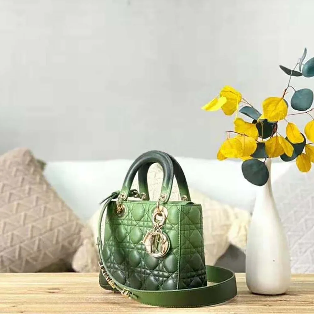 Dior my Abcdior Bag Green Gradient Cannage Lambskin for Women Dior my Abcdior Bag Green Gradient Cannage Lambskin for Women