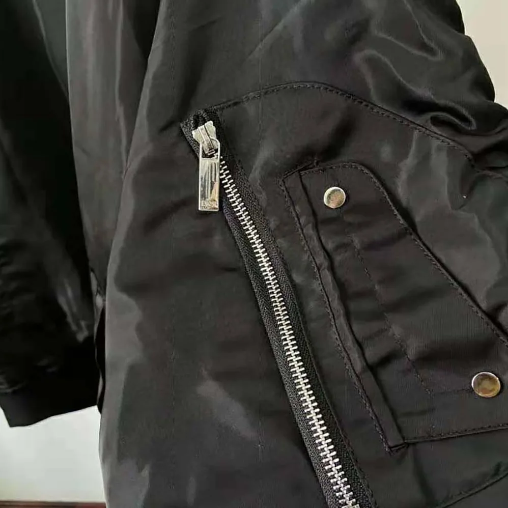 Dior Peter Doig Bomber Jacket Black Technical Satin for Men Dior Peter Doig Bomber Jacket Black Technical Satin for Men