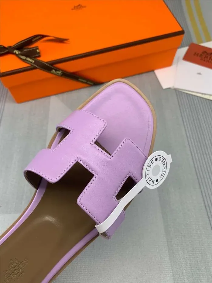 Hermes Oran Sandal Purple