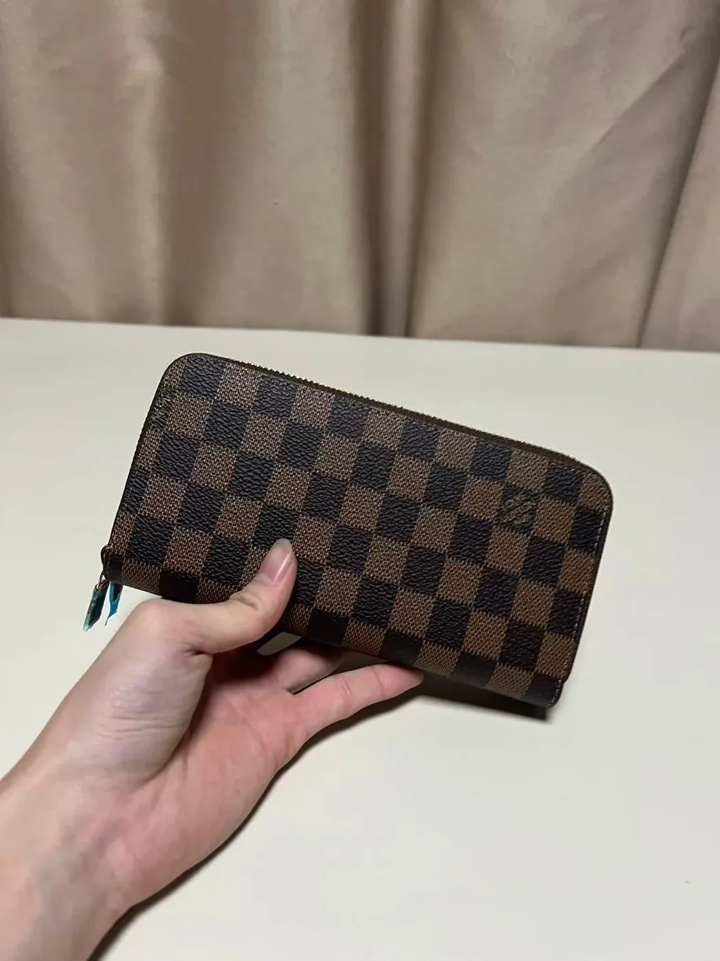 Louis Vuitton Clemence Wallet Damier Ebene Canvas