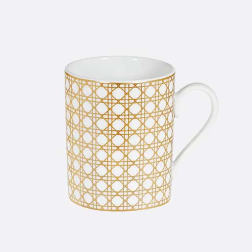 Dior Mug Gold for Unisex in Tone Cannage Montaigne Dior Mug Gold for Unisex in Tone Cannage Montaigne