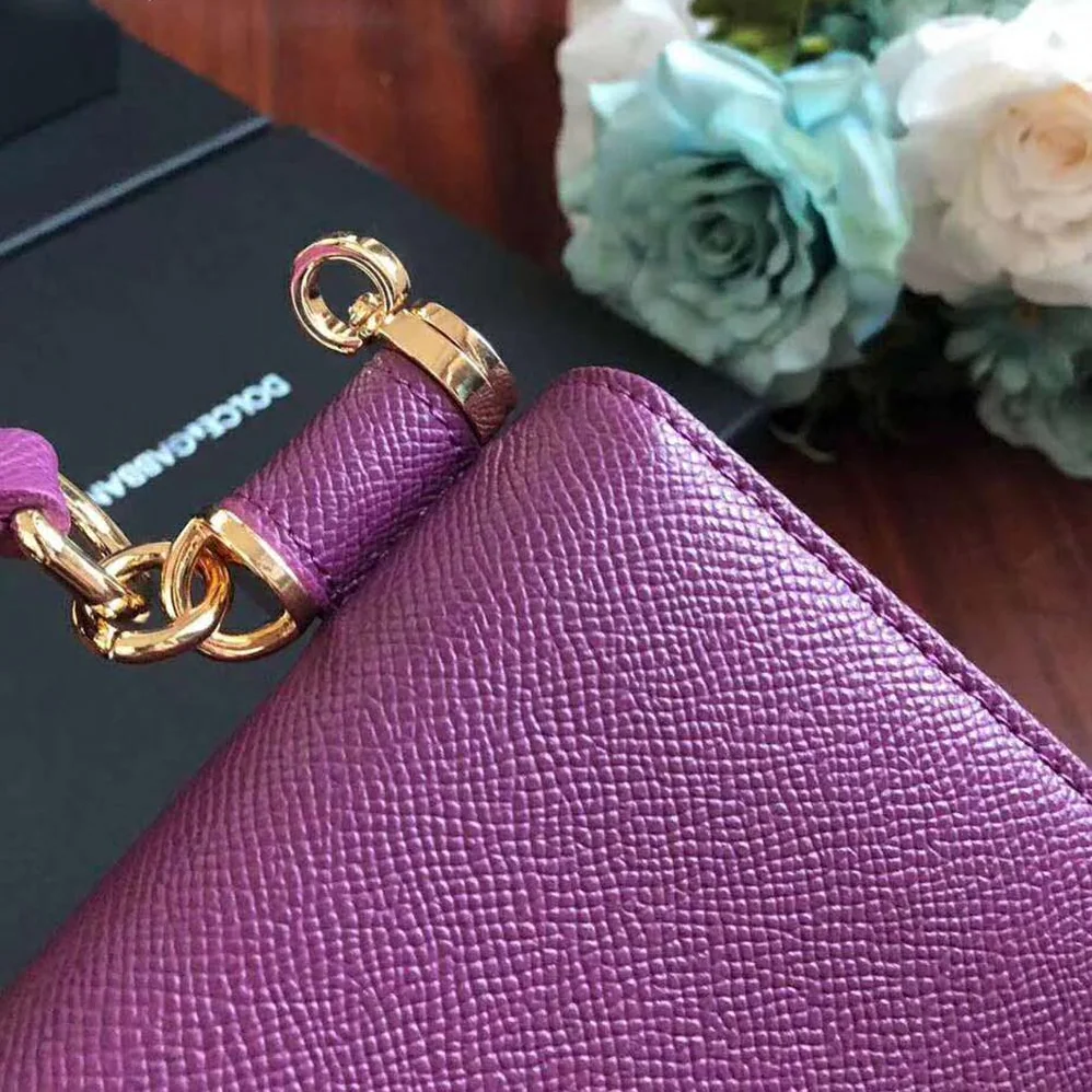 Dolce Gabbana D&G Min Von Bag in Dauphine Leather for Women Dolce Gabbana D&G Min Von Bag in Dauphine Leather for Women
