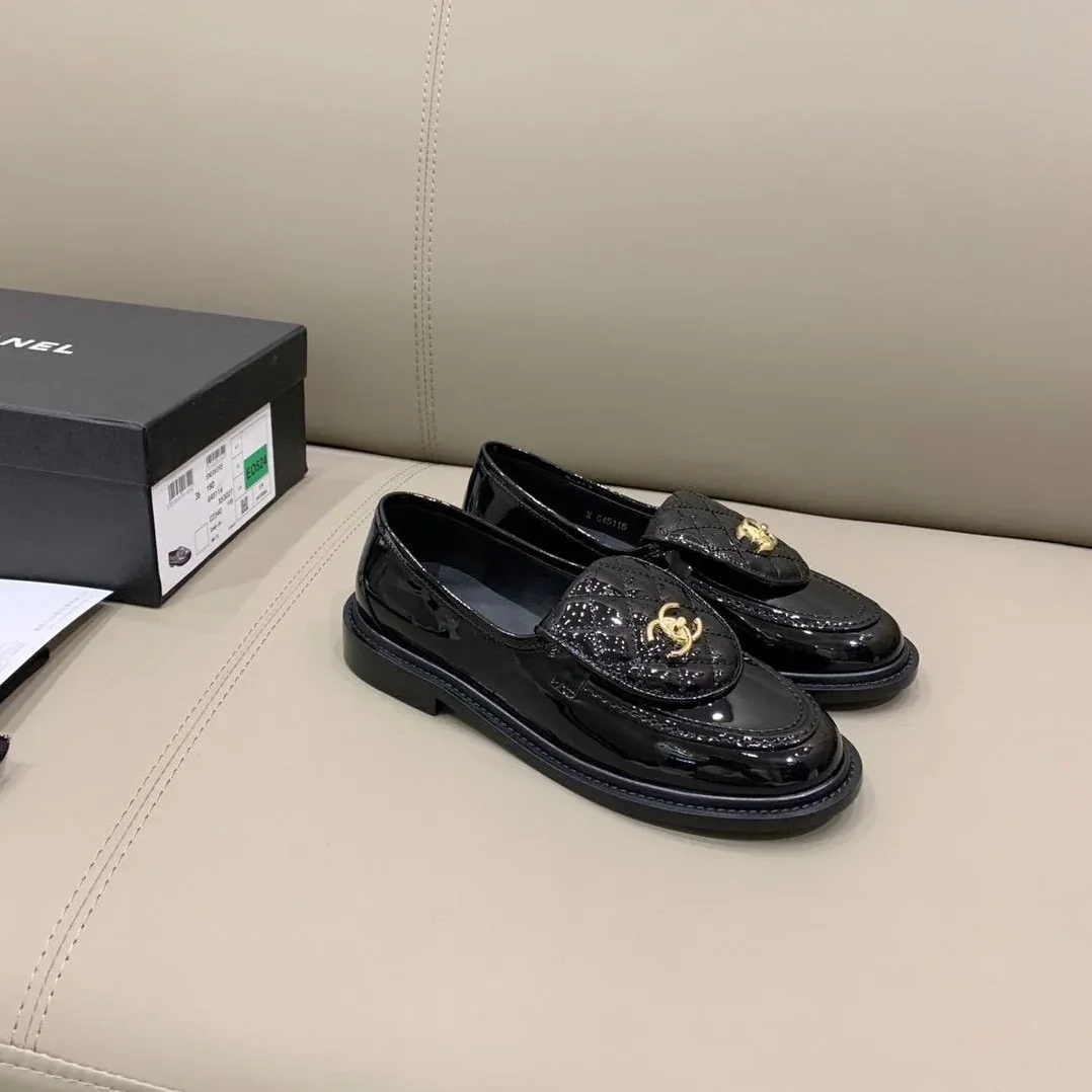 Chanel Loafers Shiny Black , Shoes for Women Chanel Loafers Shiny Black , Shoes for Women