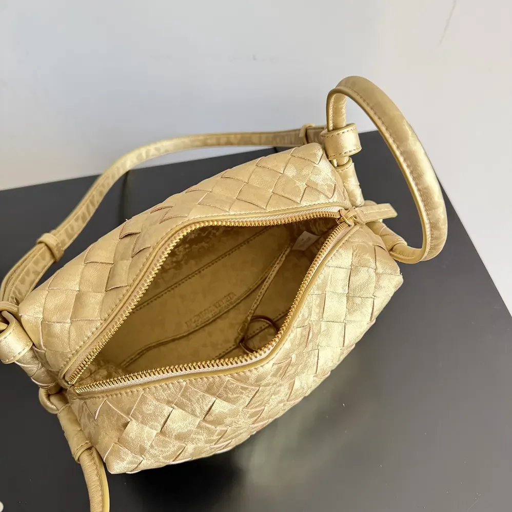 Bottega Veneta Loop Top Handle for Women in Gold