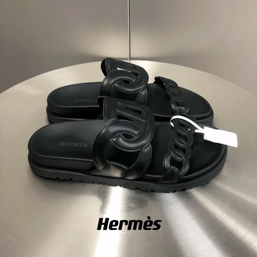 Hermes Extra Sandal Black Hermes Extra Sandal Black