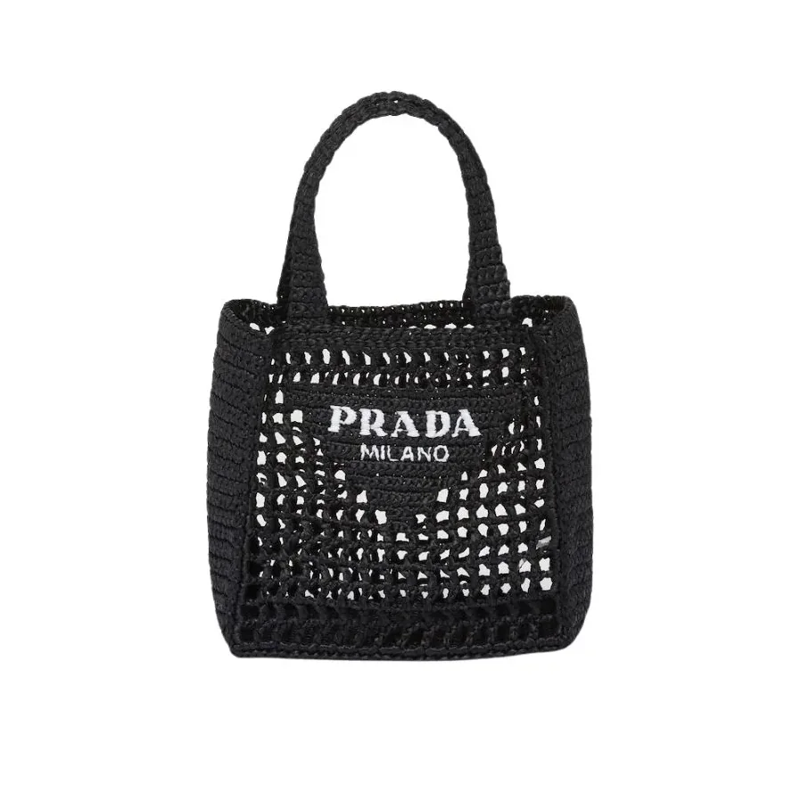 Prada Raffia Tote Bag Citron yellow 1BG393_2A2T_F0322_V_OOO / Prada Raffia Tote Bag Citron yellow 1BG393_2A2T_F0322_V_OOO /