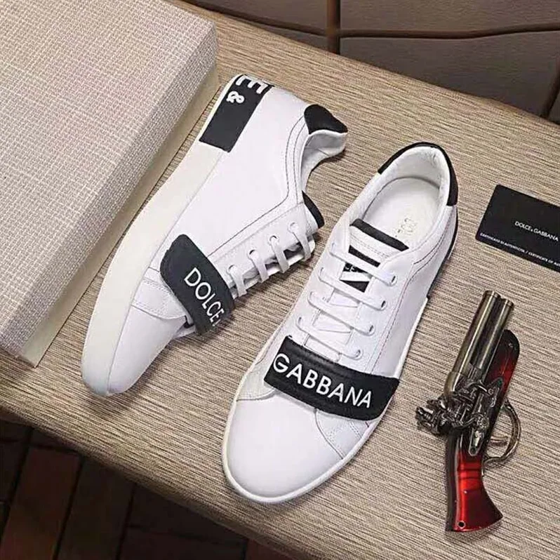 Dolce Gabbana D&G Shoes Portofino Sneakers in Nappa Calfskin for Unisex Dolce Gabbana D&G Shoes Portofino Sneakers in Nappa Calfskin for Unisex