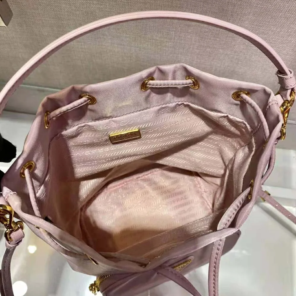 Prada Duet Re-Nylon Shoulder Bag for Women in Pink Prada Duet Re-Nylon Shoulder Bag for Women in Pink