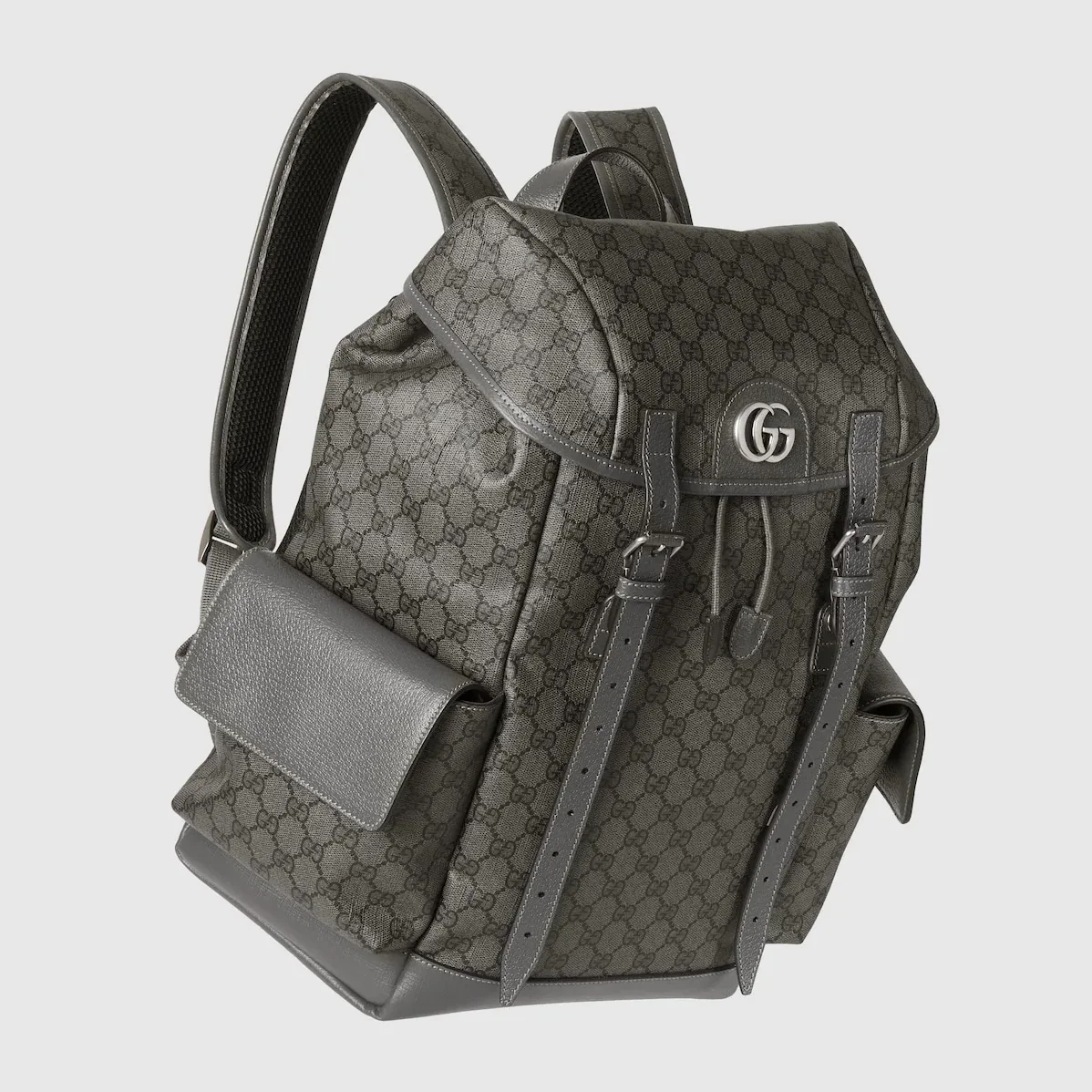 Gucci Ophidia Medium Backpack in Grey Palladium Hardware