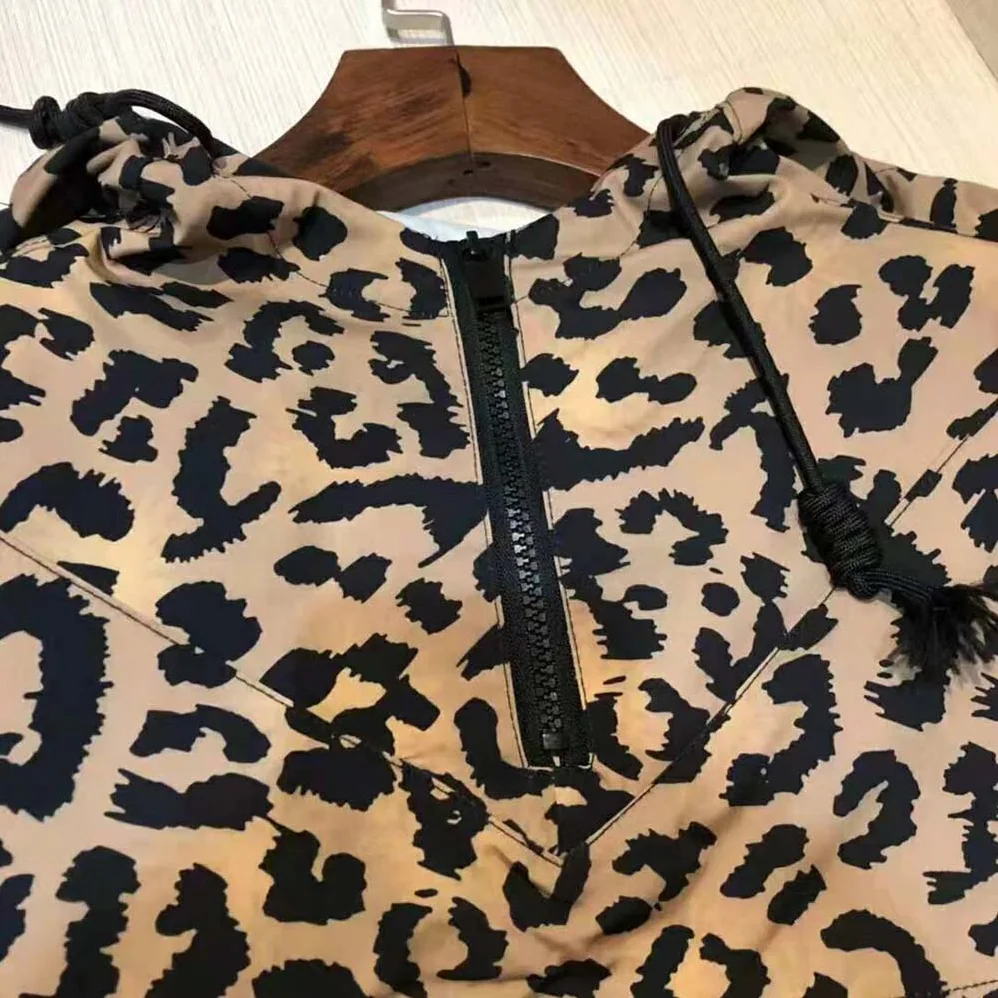 Dior Hooded Anorak Beige Multicolor Mizza Technical Taffeta Jacquard for Women