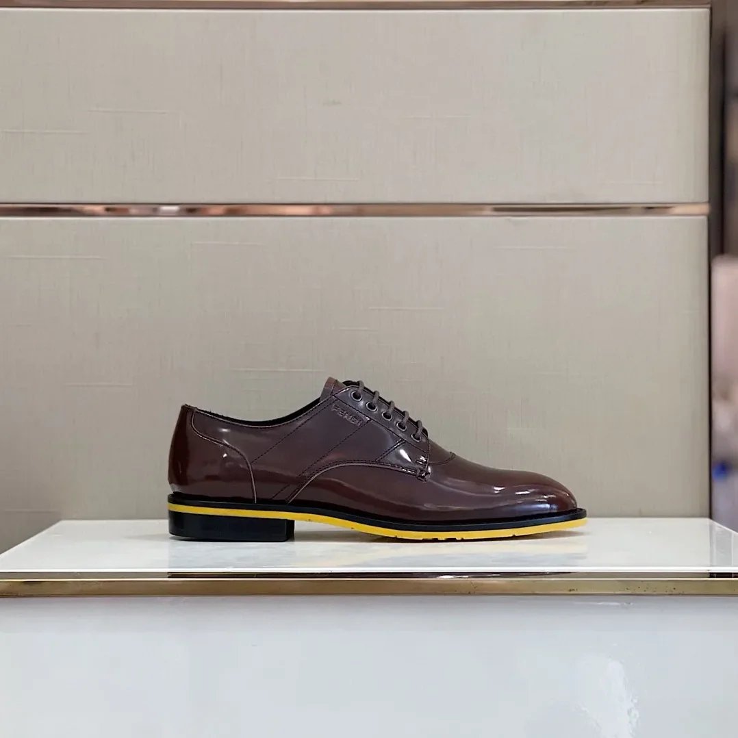 Fendi Force Shiny Brown Shoes Fendi Force Shiny Brown Shoes
