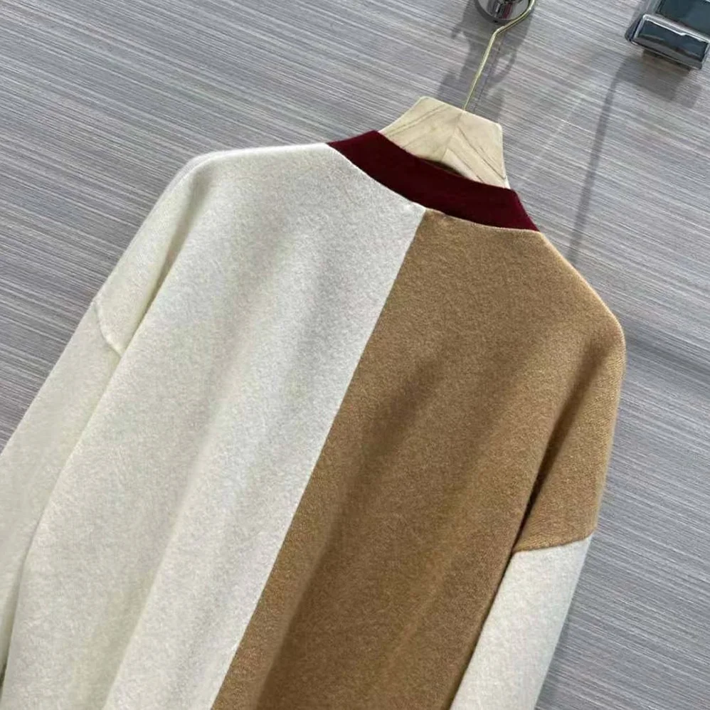 Loewe Anagram Asymmetric Cardigan in Wool for Women