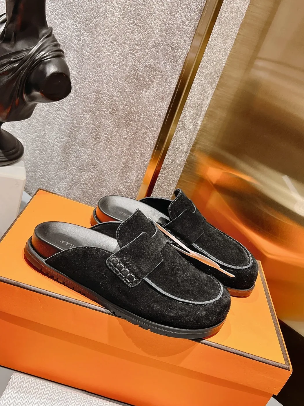 Hermes Go Mule Black Hermes Go Mule Black