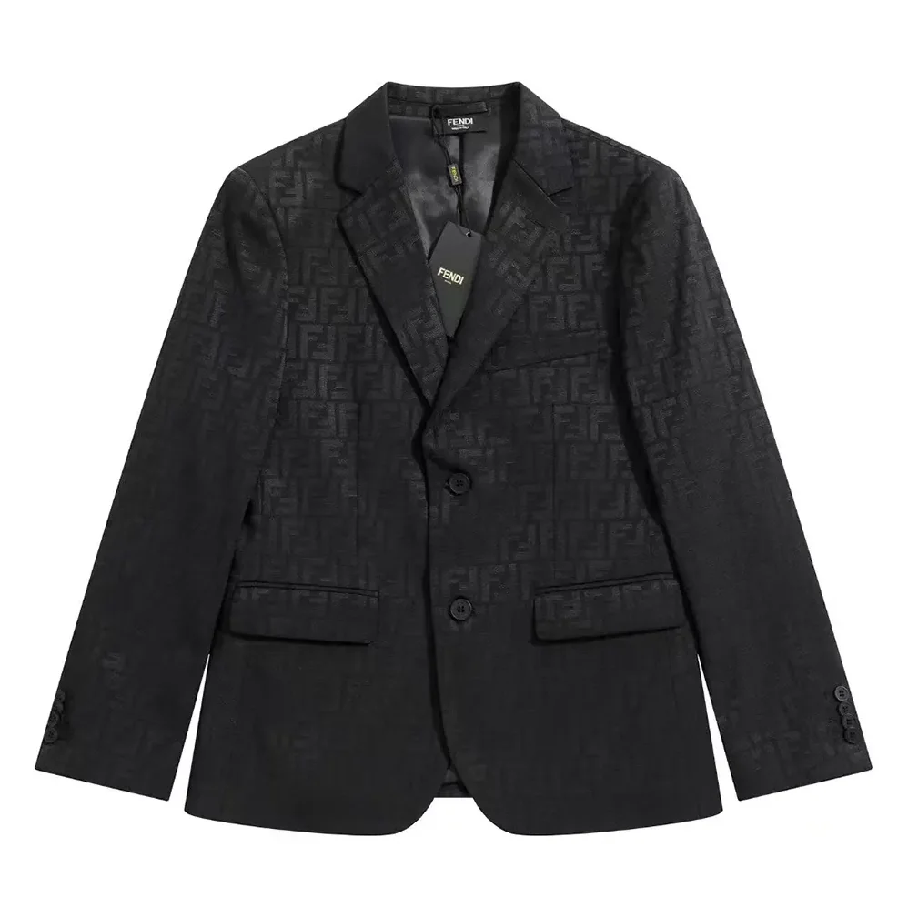 Fendi Jacket Black Fabric Blazer for Men Fendi Jacket Black Fabric Blazer for Men
