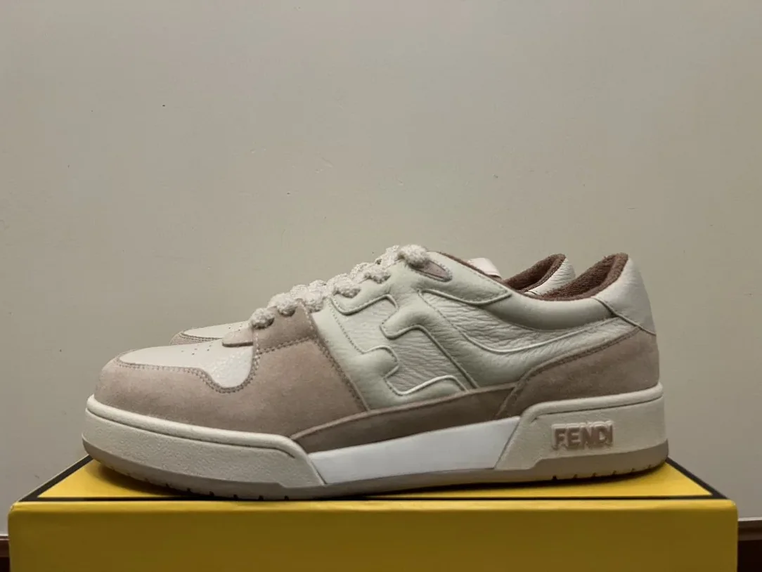 Fendi Match Low Tops Sneakers Beige/Brown 7E1493 Fendi Match Low Tops Sneakers Beige/Brown 7E1493
