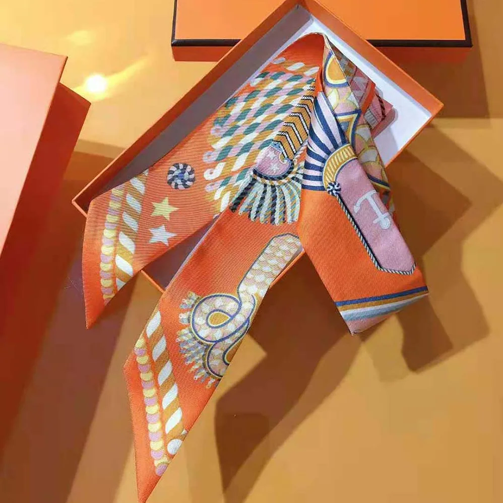 Hermes Epaulettes De Gala Twilly for Women in Orange Hermes Epaulettes De Gala Twilly for Women in Orange