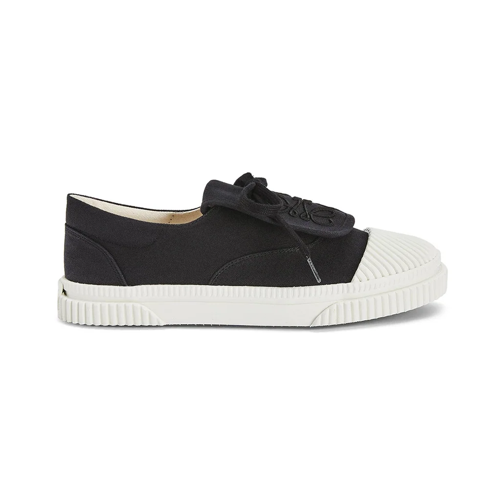 Loewe Anagram Flap Sneaker in Canvas for Women in Black