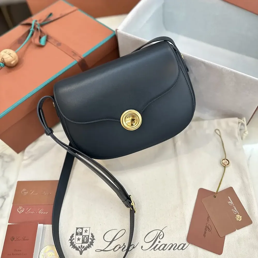 Loro Piana Mini Ghiera Bag for Women in Black
