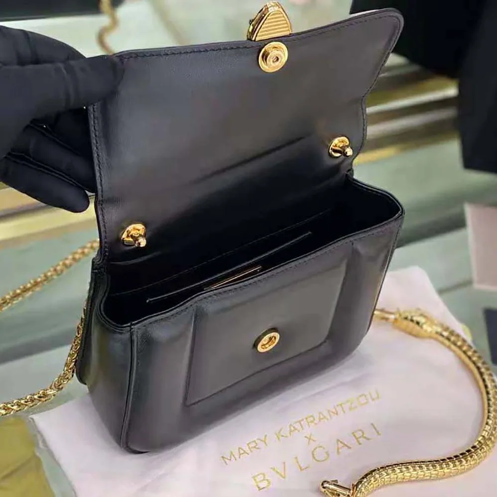 Bvlgari Mary Katrantzou X Bvlgari Top Handle for Women in Black Bvlgari Mary Katrantzou X Bvlgari Top Handle for Women in Black