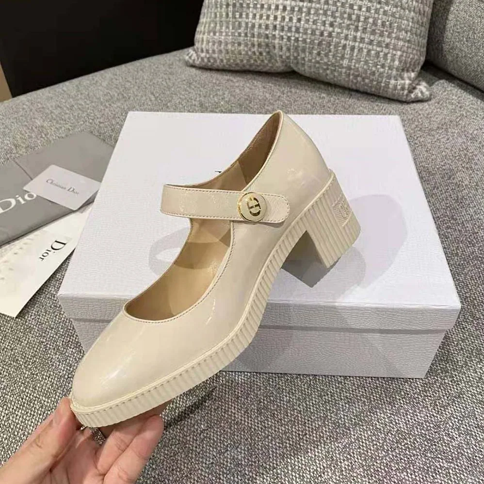 Dior D-Doll Pump White Shiny Calfskin for Women