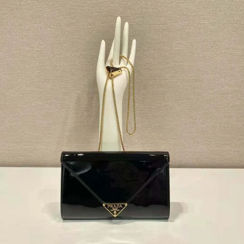 Prada Patent Leather Mini-bag for Women in Black