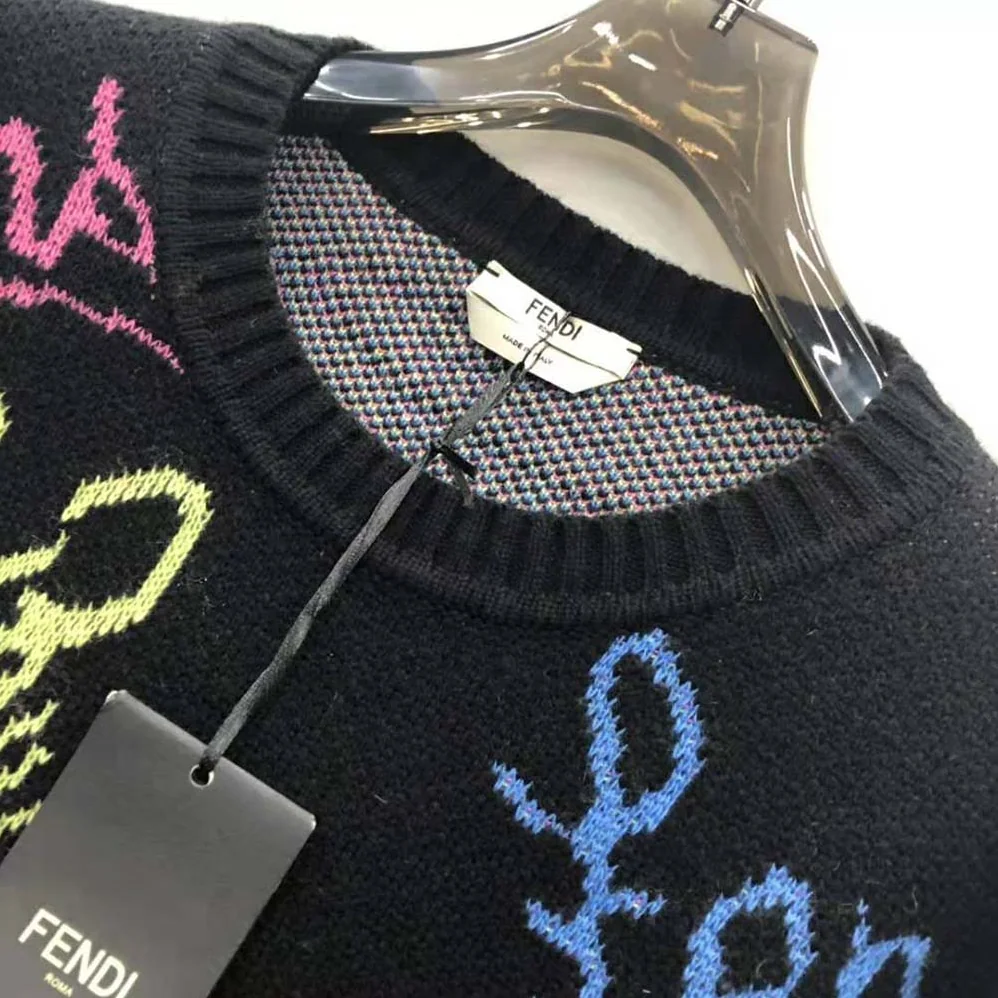 Fendi Sweater with Crew Neck and Long Sleeves for Women