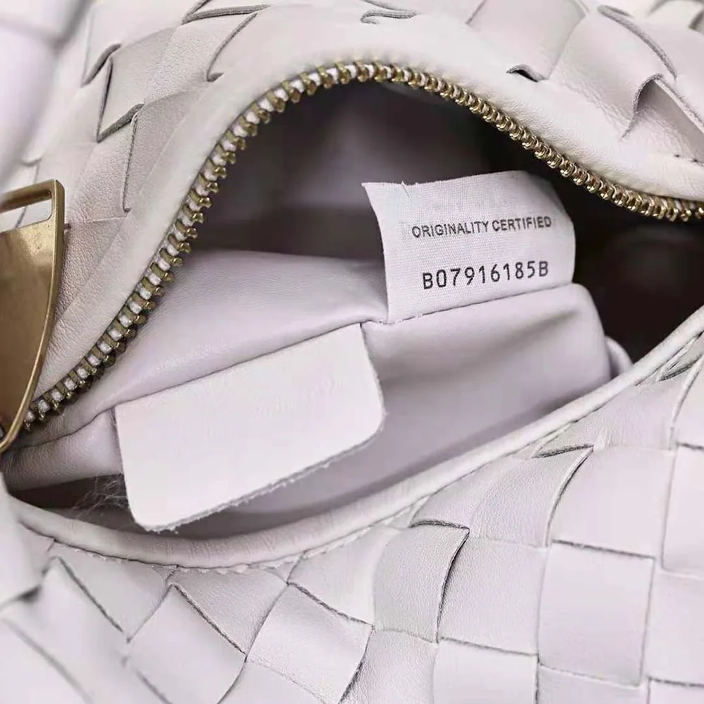 Bottega Veneta Mini Jodie in Lambskin Leather for Women in White Bottega Veneta Mini Jodie in Lambskin Leather for Women in White