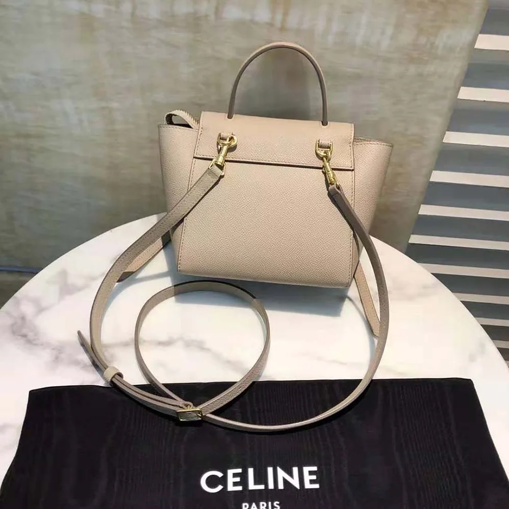 Celine Pico Belt Bag in Grained Calfskin for Women in Beige Celine Pico Belt Bag in Grained Calfskin for Women in Beige