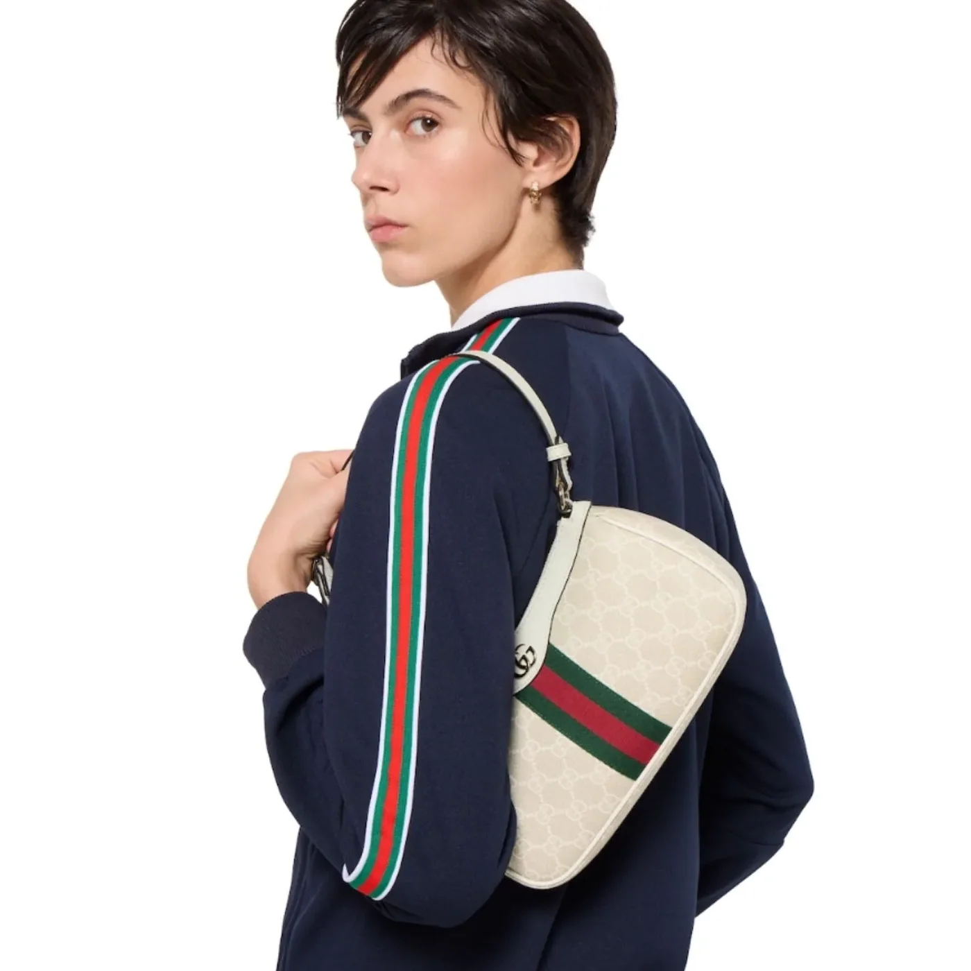 Gucci Ophidia Small Shoulder Bag in White Gold Hardware Gucci Ophidia Small Shoulder Bag in White Gold Hardware
