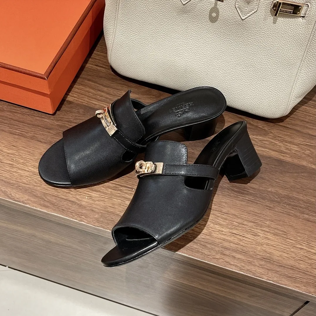 Hermes Candy Sandal Black Hermes Candy Sandal Black