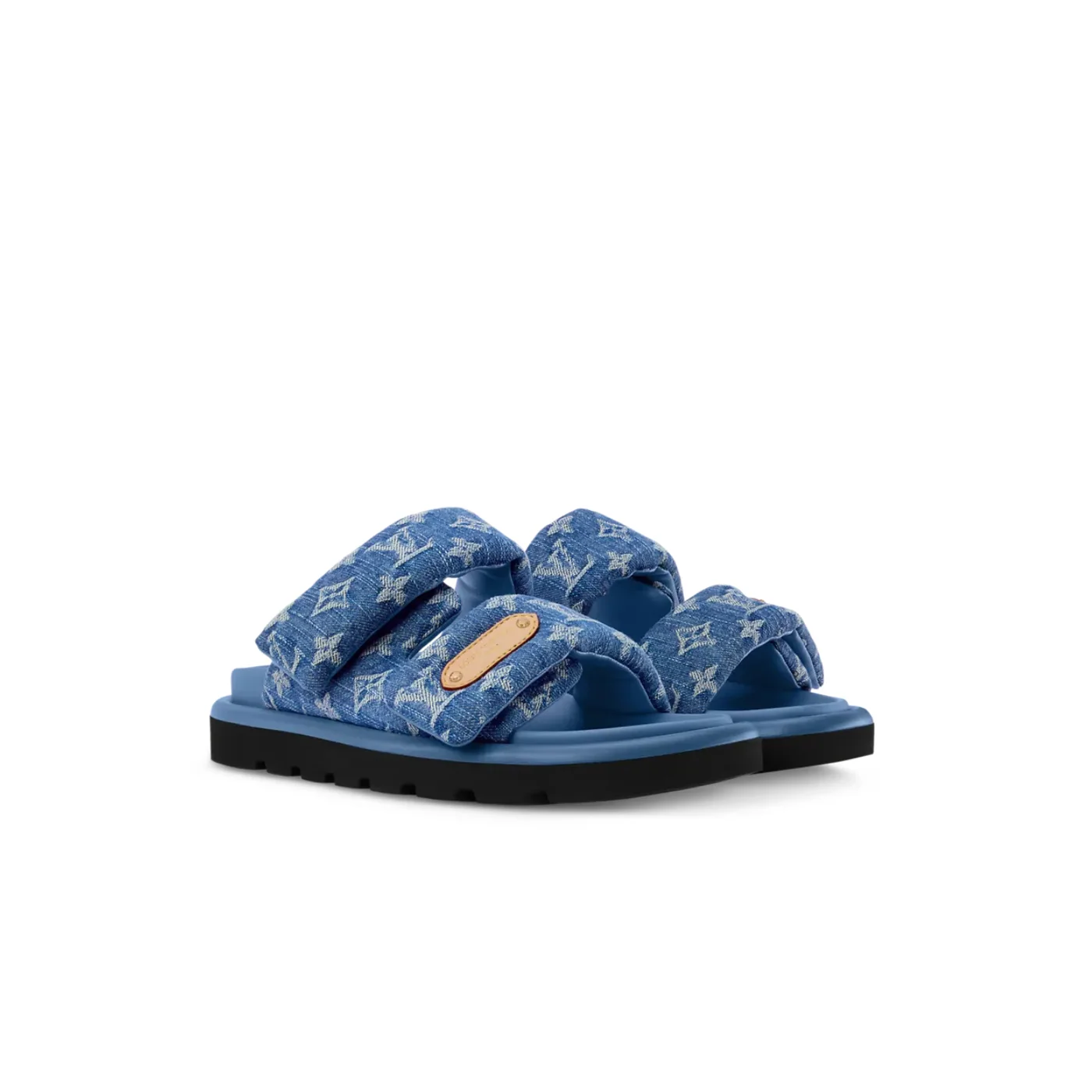 Louis Vuitton Pool Pillow Comfort Mules Blue Denim 1AJN80 Louis Vuitton Pool Pillow Comfort Mules Blue Denim 1AJN80