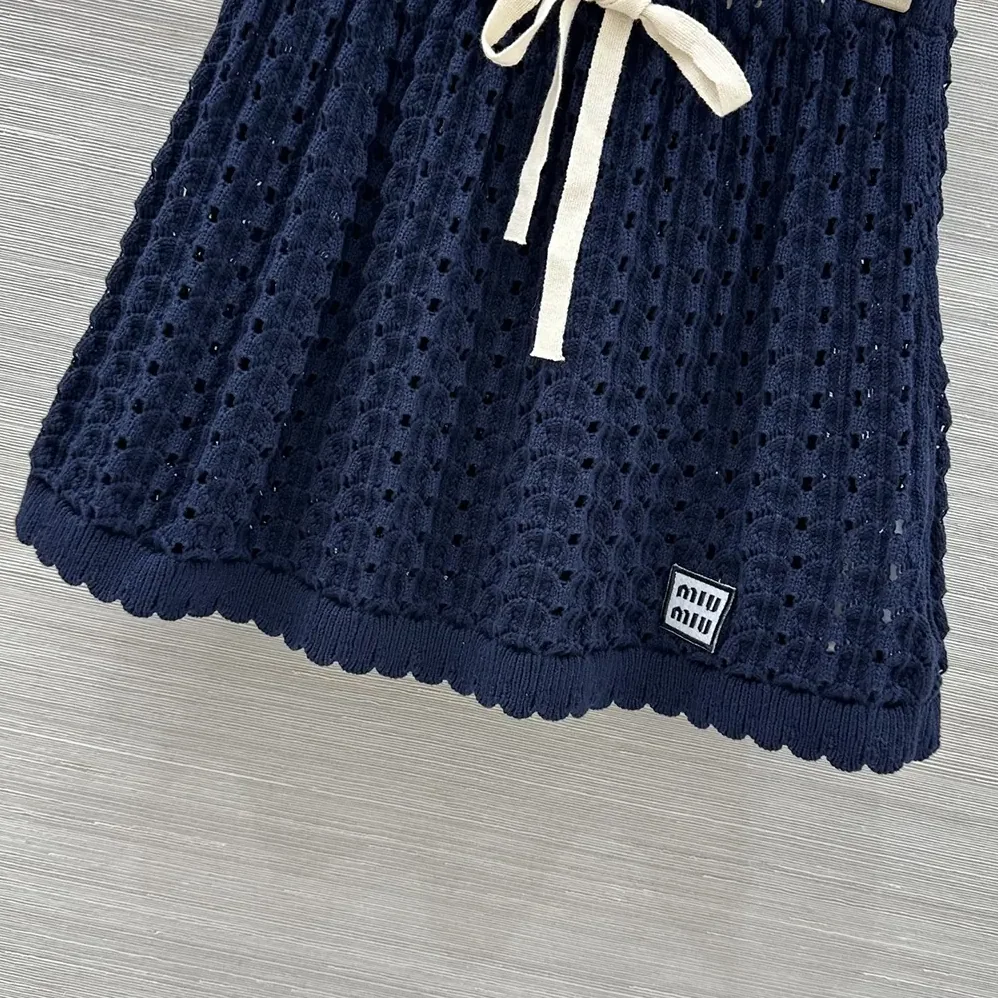 Miu Miu Cotton Miniskirt for Women in Nvay