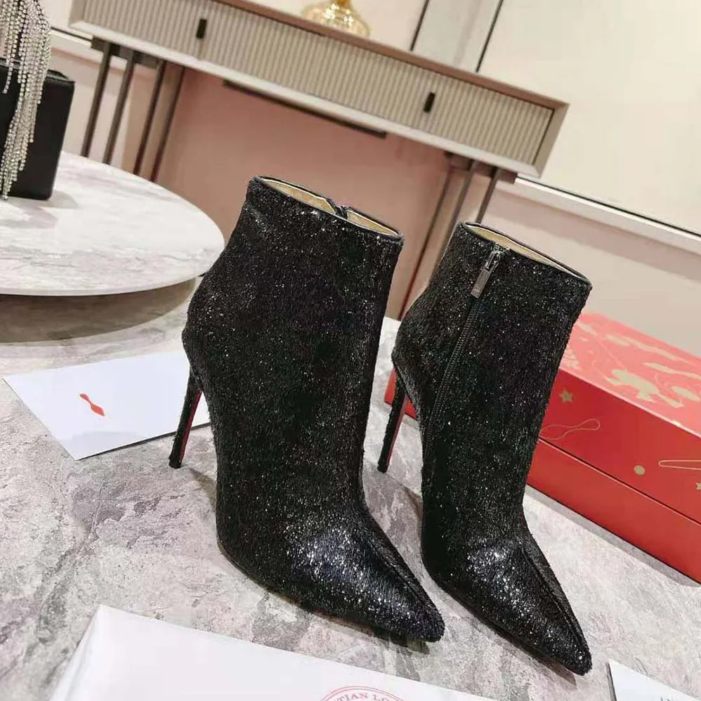 Christian Louboutin So Kate Booty 100 mm Heel Height for Women in Black Christian Louboutin So Kate Booty 100 mm Heel Height for Women in Black