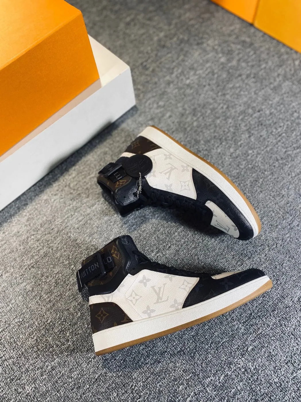 Louis Vuitton Rivoli Sneaker Boots Black And White Louis Vuitton Rivoli Sneaker Boots Black And White
