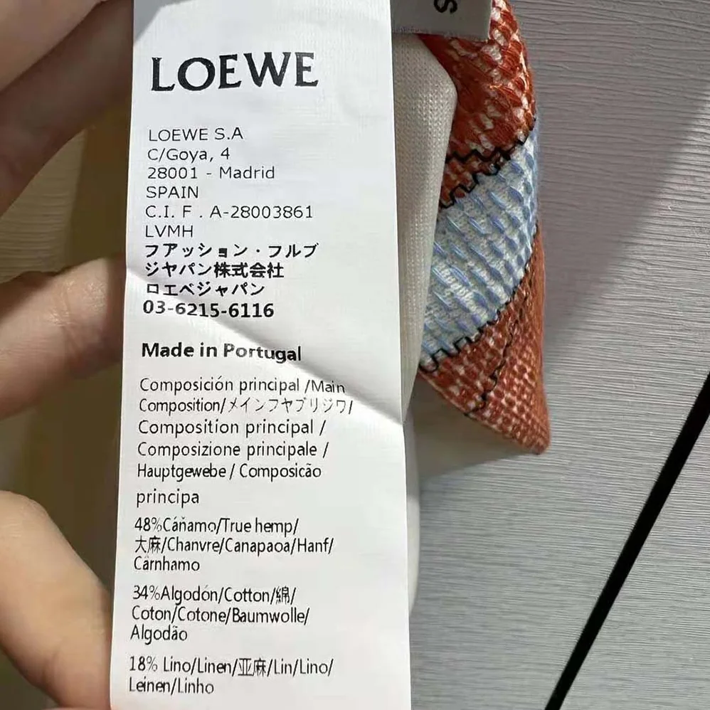 Loewe Chihiro Oversize Embroidered T-shirt in Hemp and Cotton for Women Loewe Chihiro Oversize Embroidered T-shirt in Hemp and Cotton for Women