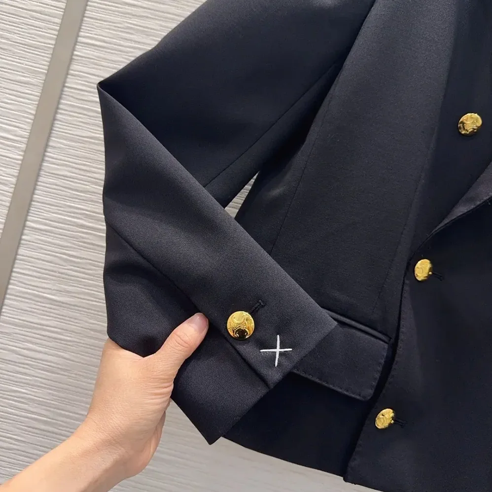 Celine Colonne Blazer in Wool Gabardine for Women