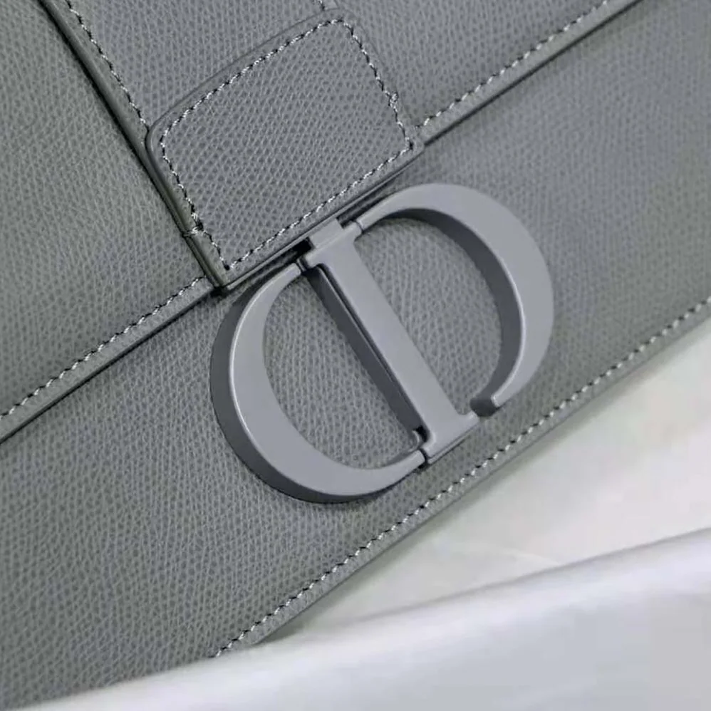 Dior 30 Montaigne Bag Ultramatte Grained Calfskin for Women in Silver Dior 30 Montaigne Bag Ultramatte Grained Calfskin for Women in Silver