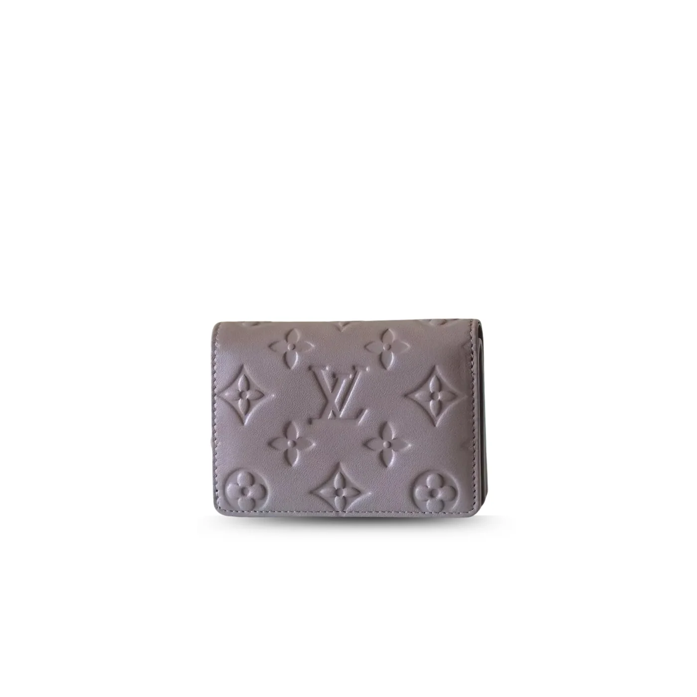Louis Vuitton Lou Wallet / Monogram Embossed Light Brown Gold Hardware Louis Vuitton Lou Wallet / Monogram Embossed Light Brown Gold Hardware